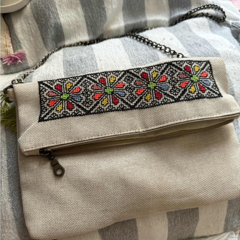 Moroccan hand embroidered purse